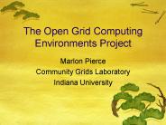 The Open Grid Computing Environments Project