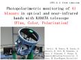Photopolarimetric monitoring of 41 blazars in optical and near-infrared bands with KANATA telescope (Flux, Color, Polarization) PowerPoint PPT Presentation