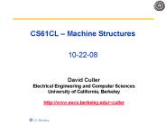 CS61CL Machine Structures 102208