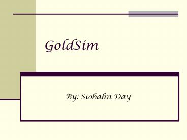 GoldSim