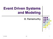 Event Driven Systems and Modeling