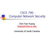 CSCE 790: Computer Network Security