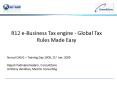 R12 e-Business Tax engine - Global Tax Rules Made Easy PowerPoint PPT Presentation