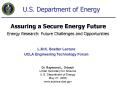 Assuring a Secure Energy Future PowerPoint PPT Presentation