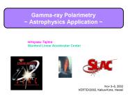 Gammaray Polarimetry Astrophysics Application