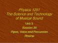 Physics 1251 The Science and Technology of Musical Sound PowerPoint PPT Presentation