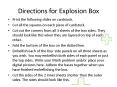 Directions for Explosion Box PowerPoint PPT Presentation