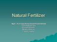 Natural Fertilizer