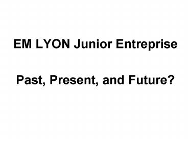 EM LYON Junior Entreprise