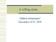 A rolling stone PowerPoint PPT Presentation