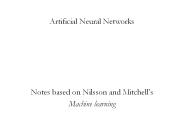Artificial Neural Networks