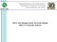 UNLs new Bolognastyle 1stCycle Degree BSc in Computer Science PowerPoint PPT Presentation