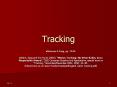 Tracking PowerPoint PPT Presentation
