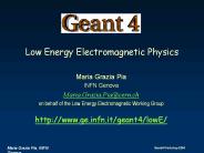Low Energy Electromagnetic Physics