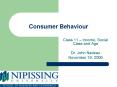 Consumer Behaviour PowerPoint PPT Presentation