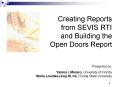 Creating Reports from SEVIS RTI and Building the Open Doors Report PowerPoint PPT Presentation