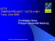 ECTS TEMPUS PROJECT 