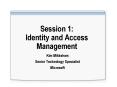 Session 1: Identity and Access Management PowerPoint PPT Presentation