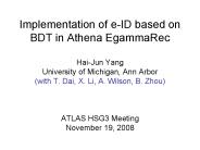 Implementation of e-ID based on BDT in Athena EgammaRec