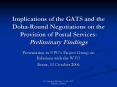 Implications of the GATS and the DohaRound Negotiations on the Provision of Postal Services: Prelimi PowerPoint PPT Presentation