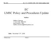 EC LMSC Policy and Procedures Update