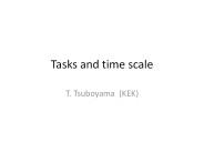 Tasks and time scale