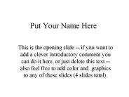 Put Your Name Here