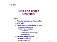 Bits and Bytes   3/29/2006