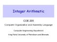 Integer Arithmetic PowerPoint PPT Presentation