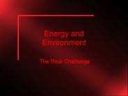 Energy and Environment