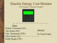 Electric Energy Cost Monitor For Energy Conscious People PowerPoint PPT Presentation