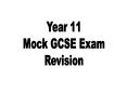 Year 11 PowerPoint PPT Presentation