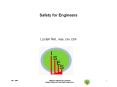 Safety for engineers by Lucien Nel PowerPoint PPT Presentation