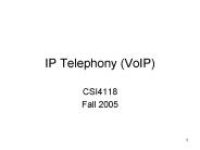 IP Telephony (VoIP)