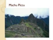 Machu Piccu