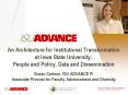 An Architecture for Institutional Transformation at Iowa State University:  People and Policy, Data and Dissemination Susan Carlson, ISU ADVANCE PI Associate Provost for Faculty Advancement and Diversity PowerPoint PPT Presentation