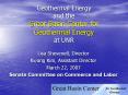 Geothermal Energy and the Great Basin Center for Geothermal Energy at UNR PowerPoint PPT Presentation