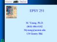 EPSY 251 PowerPoint PPT Presentation
