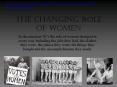 The Changing Role of women PowerPoint PPT Presentation