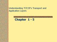 Understanding TCP/IP's Transport and Application Layers