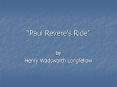 Paul Reveres Ride PowerPoint PPT Presentation