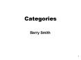 Categories PowerPoint PPT Presentation