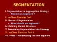 SEGMENTATION PowerPoint PPT Presentation