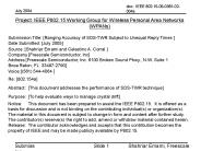 Low Rate UWB for TG4a