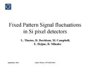 Fixed Pattern Signal fluctuations in Si pixel detectors
