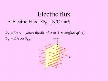 Electric flux