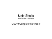 Unix Shells Based on Glass