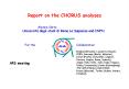 Report on the CHORUS analyses PowerPoint PPT Presentation