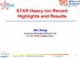 STAR Heavy Ion Recent Highlights and Results PowerPoint PPT Presentation