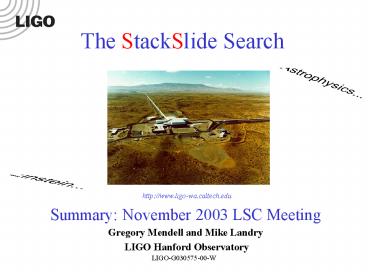 Gregory Mendell and Mike Landry